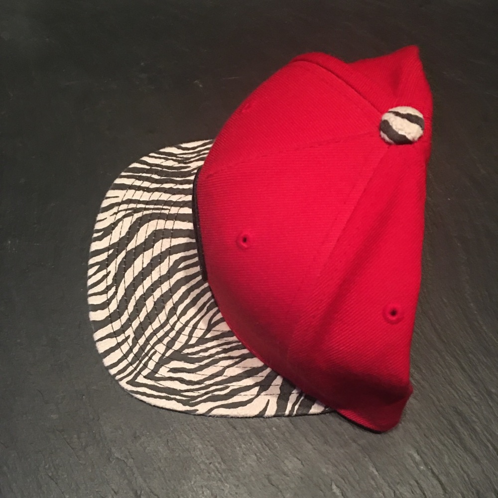 Primitive Red Strapback Hat - Picture 4 of 6